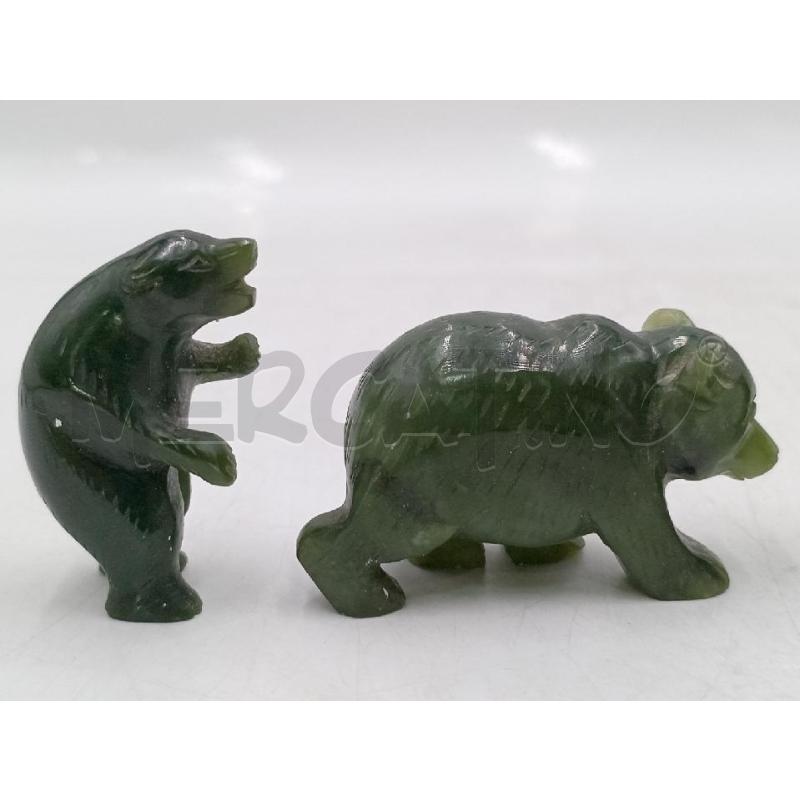 ANIMALI PZ.5 MATERIALE SIMIL ONICE VERDE  | Mercatino dell'Usato Moncalieri bengasi 2