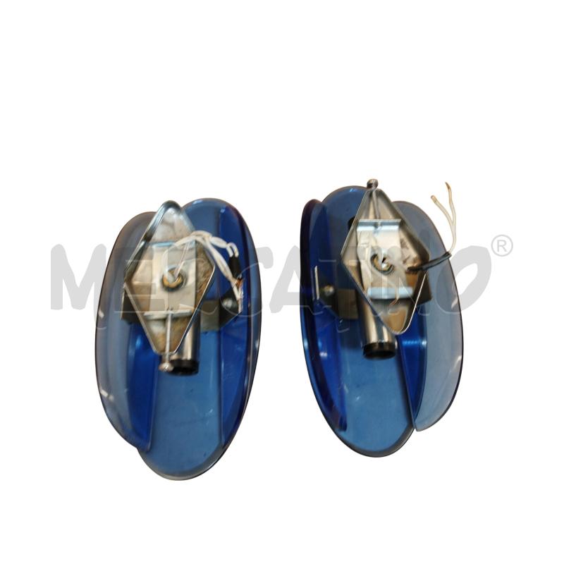 APPLIQUES BAGNO IN VETRO BLU MID CENTURY ITALIA | Mercatino dell'Usato Moncalieri bengasi 5