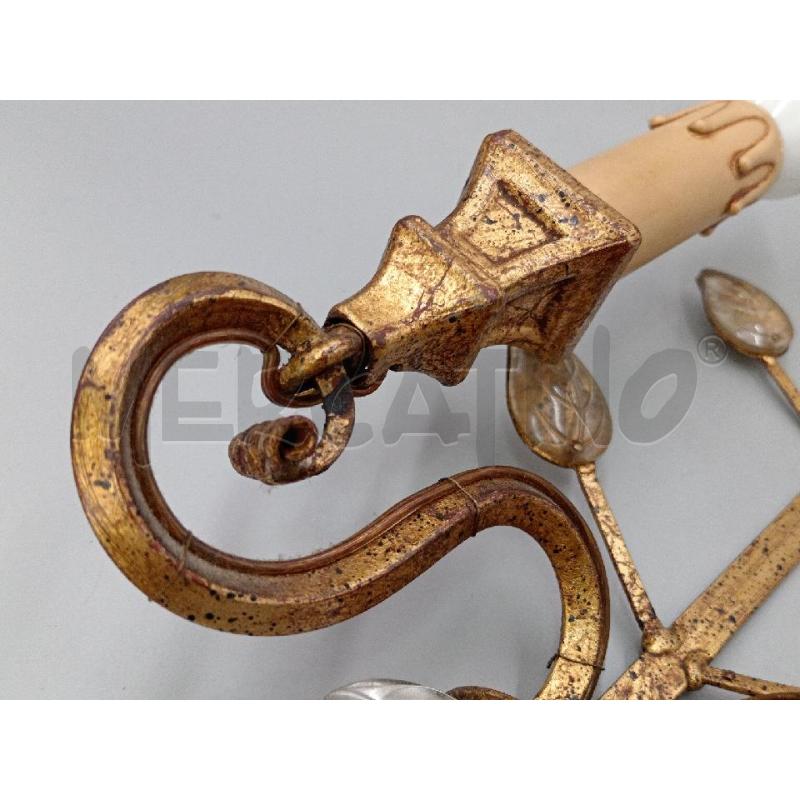 APPLIQUE COPPIA DORATO E CRISTALLO | Mercatino dell'Usato Moncalieri bengasi 4