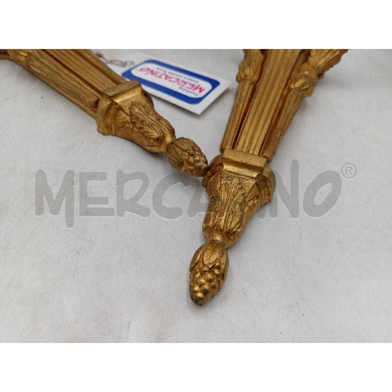 APPLIQUE COPPIA IN STILE LUIGI XVI IMPERO BRONZETTO | Mercatino dell'Usato Moncalieri bengasi 4