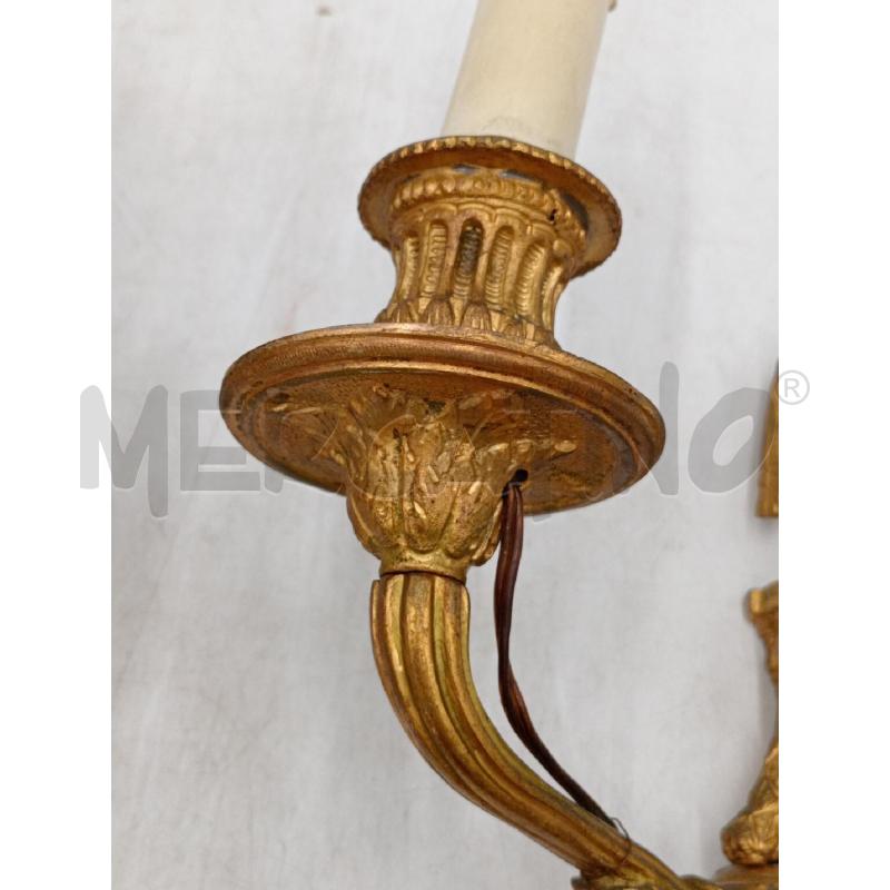 APPLIQUE IN STILE LUIGI XVI IMPERO BRONZETTO COPPIA  | Mercatino dell'Usato Moncalieri bengasi 2