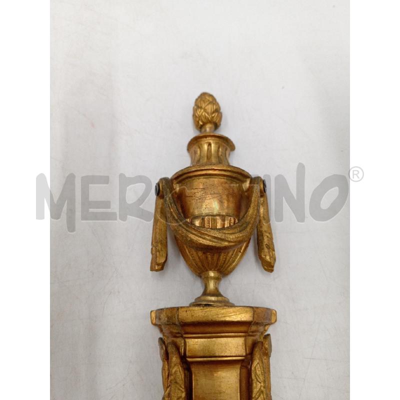 APPLIQUE IN STILE LUIGI XVI IMPERO BRONZETTO COPPIA  | Mercatino dell'Usato Moncalieri bengasi 3