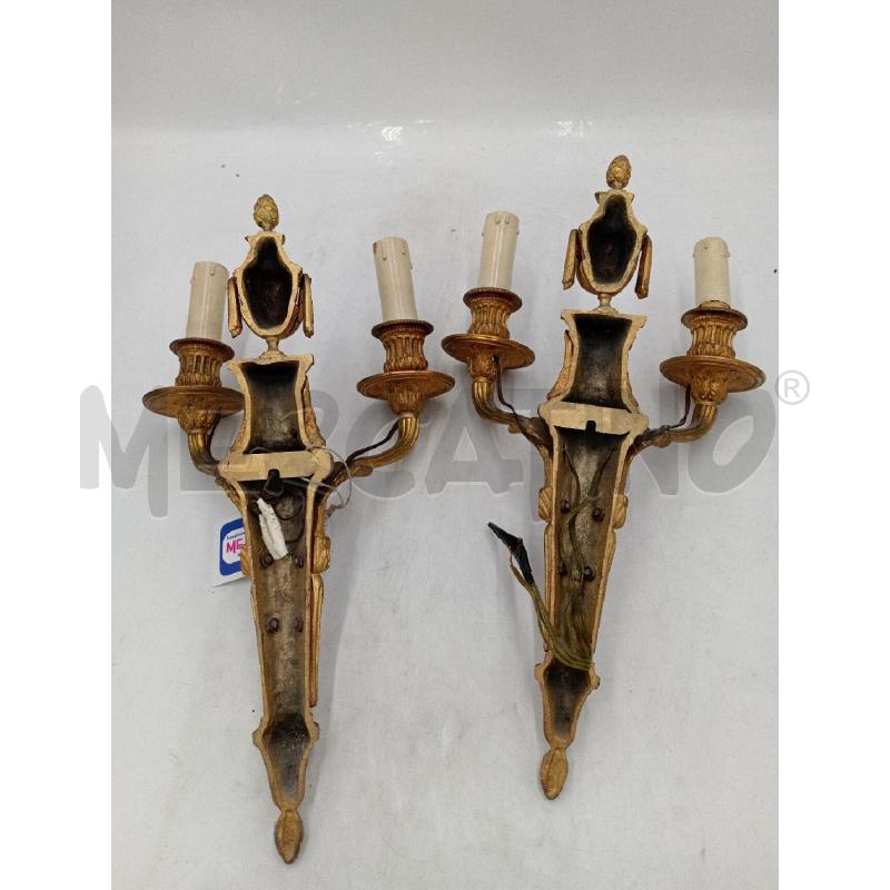 APPLIQUE IN STILE LUIGI XVI IMPERO BRONZETTO COPPIA  | Mercatino dell'Usato Moncalieri bengasi 5