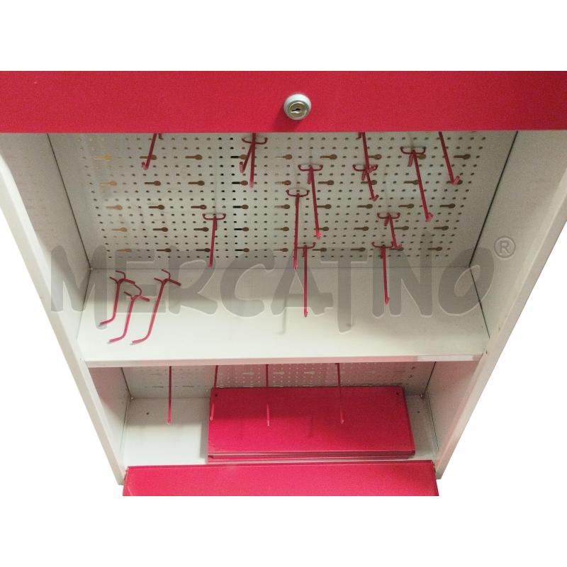 ARMADIETTO DA MURO 2 ANTE ROSSO BIANCO PER OFFICINA | Mercatino dell'Usato Moncalieri bengasi 4