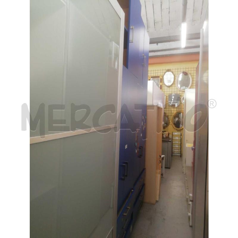 ARMADIO 2+2ANTE E 4 CASSETTI BLU | Mercatino dell'Usato Moncalieri bengasi 1