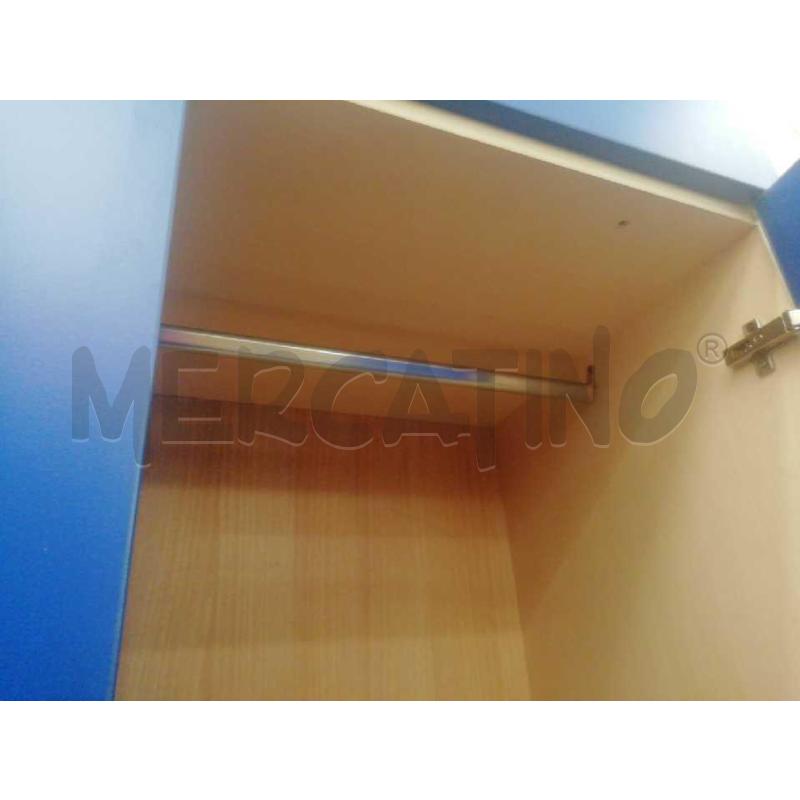ARMADIO 2+2ANTE E 4 CASSETTI BLU | Mercatino dell'Usato Moncalieri bengasi 3