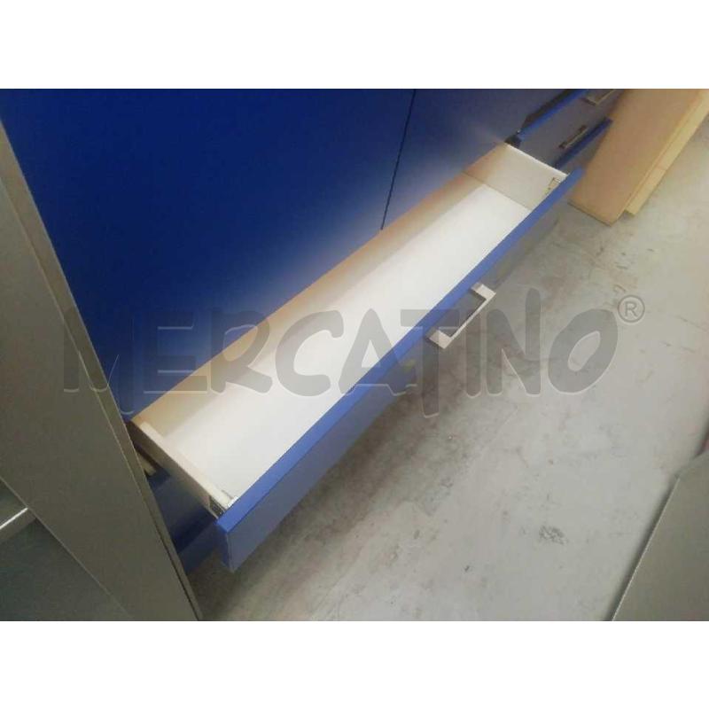 ARMADIO 2+2ANTE E 4 CASSETTI BLU | Mercatino dell'Usato Moncalieri bengasi 4