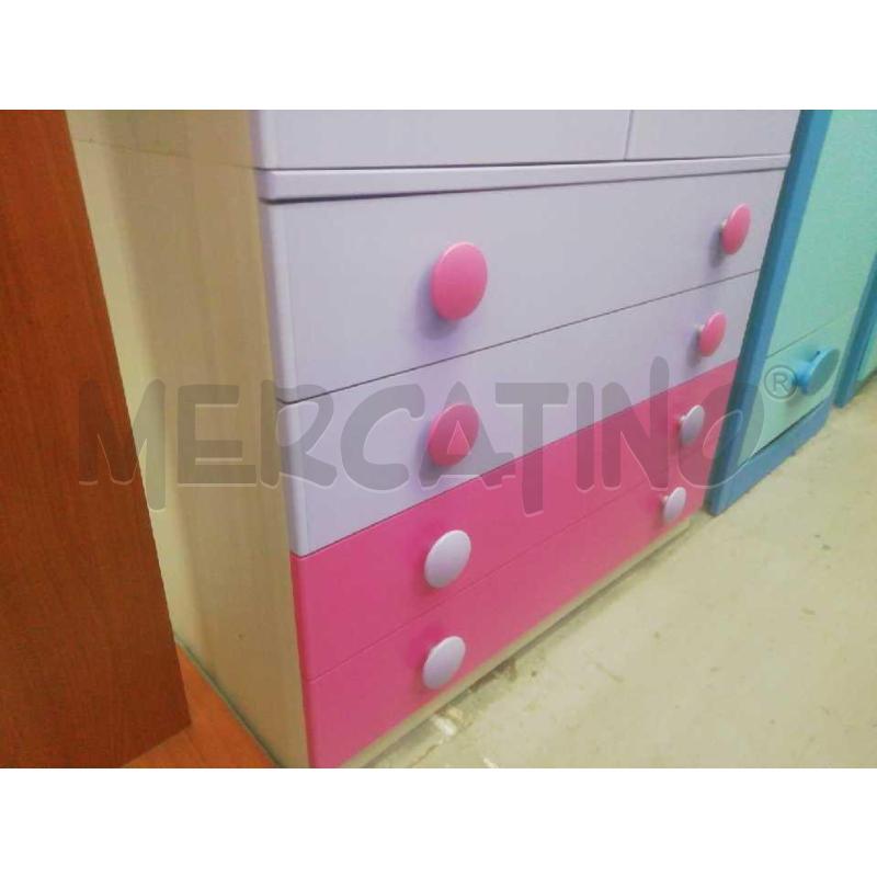 ARMADIO CAMERATTA 2 ANTE 4 CASSETTI ROSA FUXIA | Mercatino dell'Usato Moncalieri bengasi 5