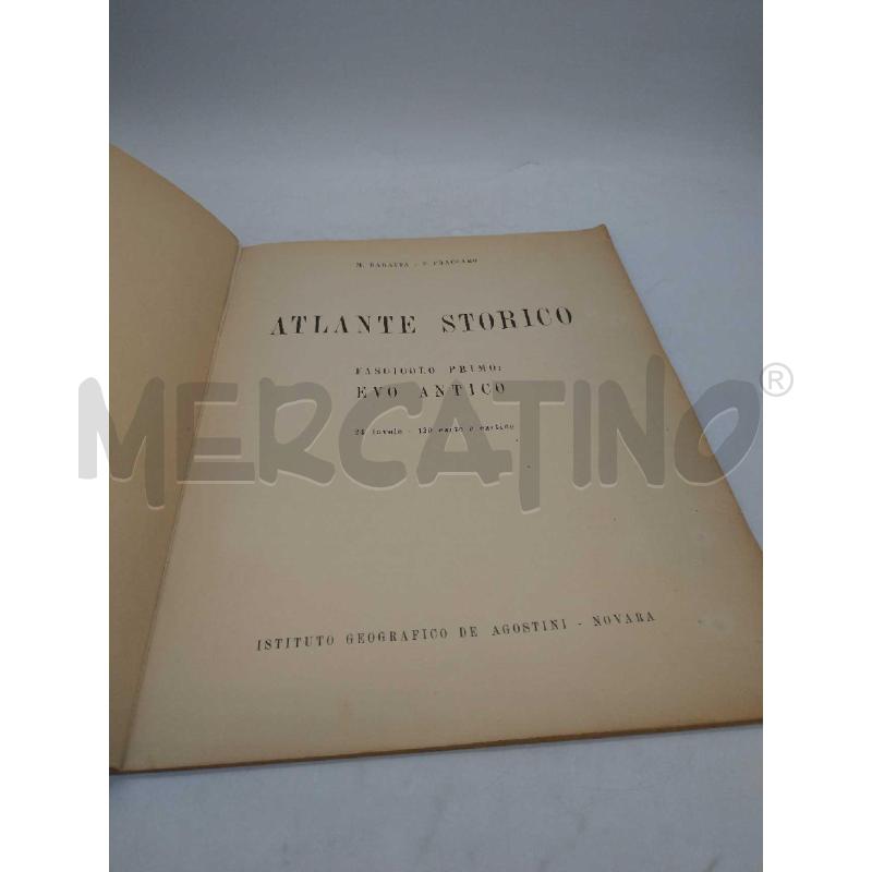 ATLANTE STORICO EVO ANTICO FASCICOLO PRIMO  DE AGOSTINI EDITORE 1953 | Mercatino dell'Usato Moncalieri bengasi 2