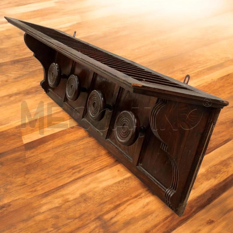 ATTACCA PANNI MURO LEGNO C/CAPPELIERA  | Mercatino dell'Usato Moncalieri bengasi 2