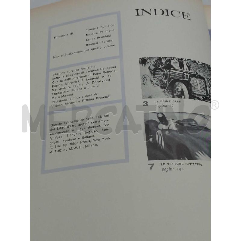 AUTOMOBILE DI RALPH STEIN EDIZIONE MONDADORI 1962 | Mercatino dell'Usato Moncalieri bengasi 2