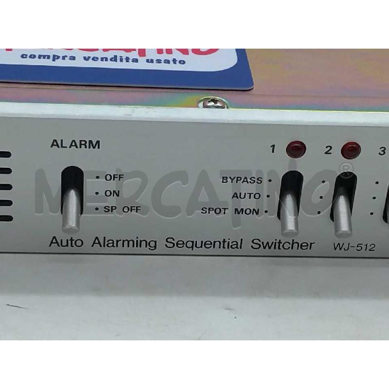 AUTO ALARMING SEQUENTIAL SWITCHER PANASONIC WJ 512 | Mercatino dell'Usato Moncalieri bengasi 2