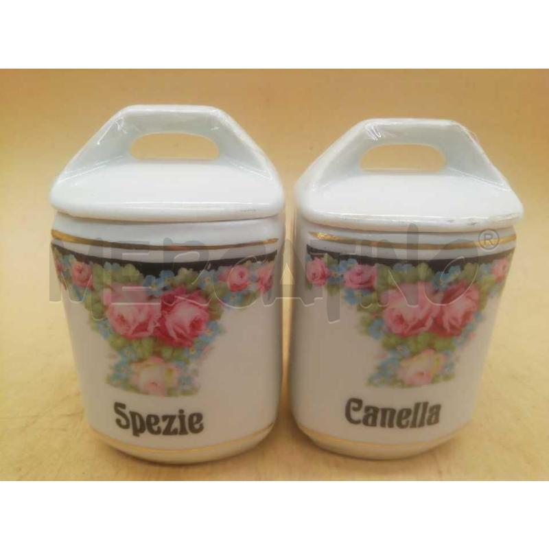 BARATTOLINI 4 PZ CERAMICA UNION CANELLA/GAROFANI/SPEZIE/NOCE MOSCATA | Mercatino dell'Usato Moncalieri bengasi 4