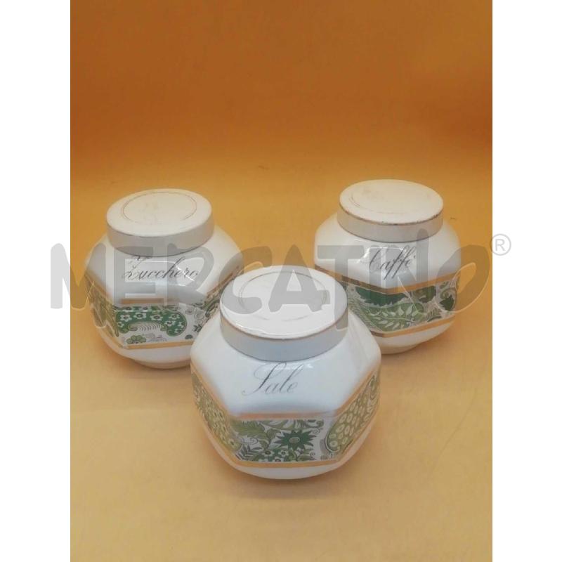 BARATTOLI PZ. 3 CERAMCIA CAFFE ZUCCHERO SALE | Mercatino dell'Usato Moncalieri bengasi 1