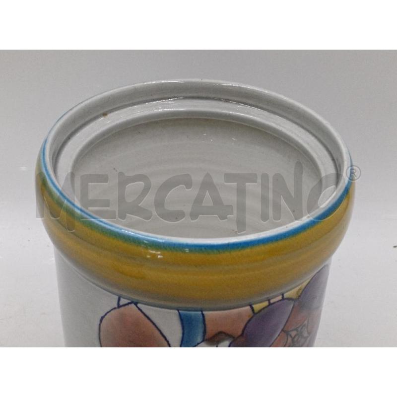 BARATTOLO CERAMICA BALDELLI ITALY DECORO FOGLIE  | Mercatino dell'Usato Moncalieri bengasi 3
