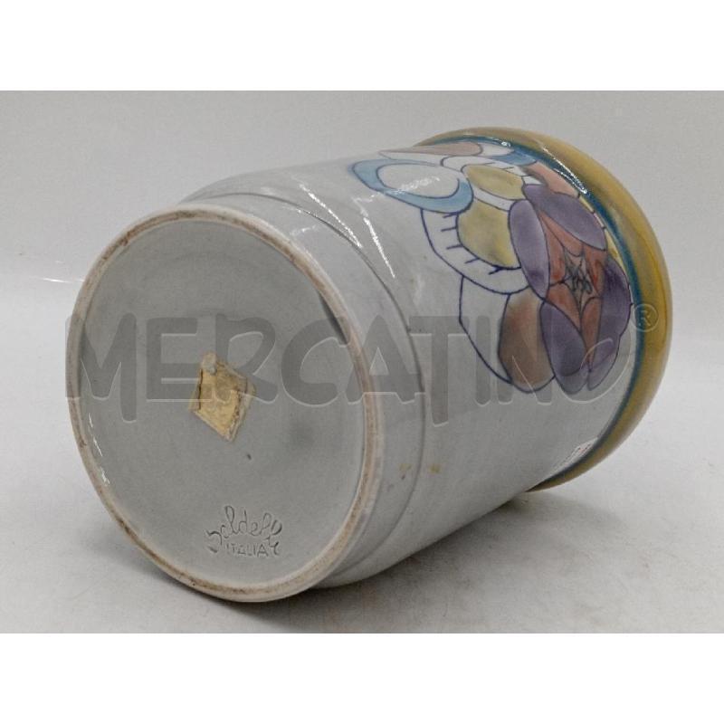 BARATTOLO CERAMICA BALDELLI ITALY DECORO FOGLIE  | Mercatino dell'Usato Moncalieri bengasi 4