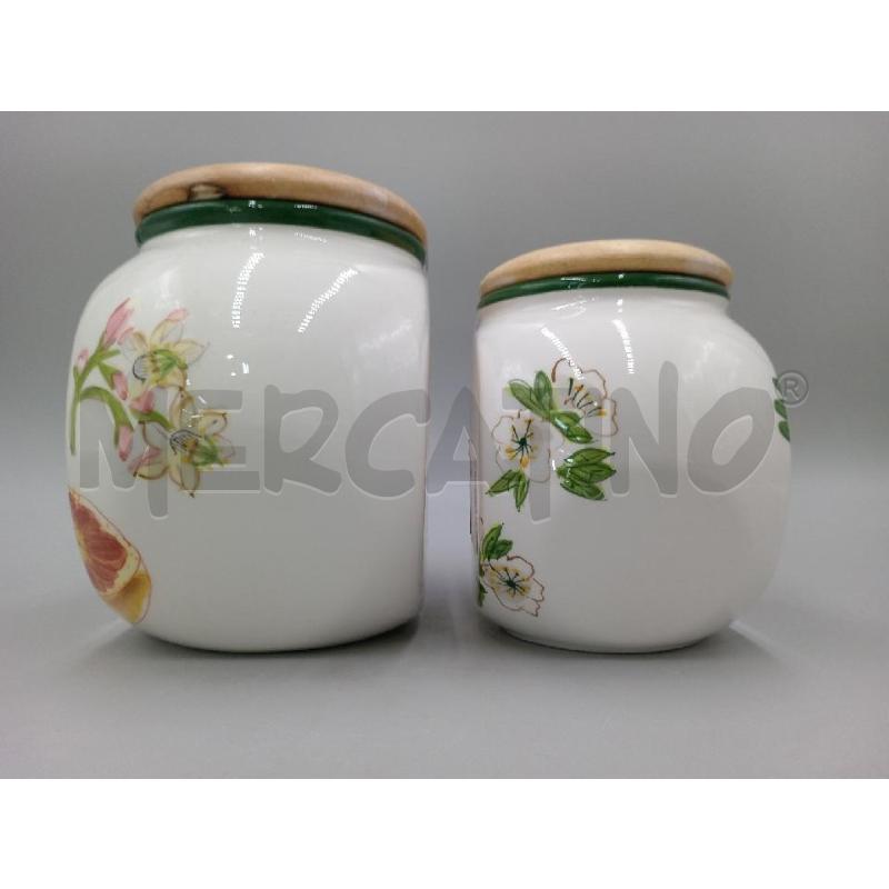 BARATTOLO CERAMICA COPPIA ANDREA FONTEBASSO C/TAPPO TONDO LEGNO  | Mercatino dell'Usato Moncalieri bengasi 3