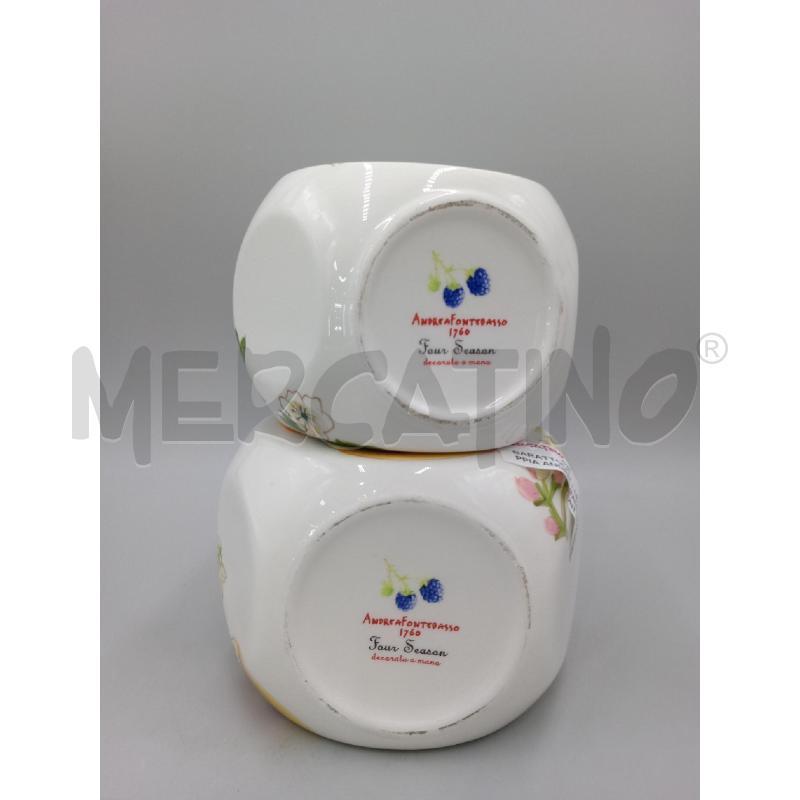 BARATTOLO CERAMICA COPPIA ANDREA FONTEBASSO C/TAPPO TONDO LEGNO  | Mercatino dell'Usato Moncalieri bengasi 4