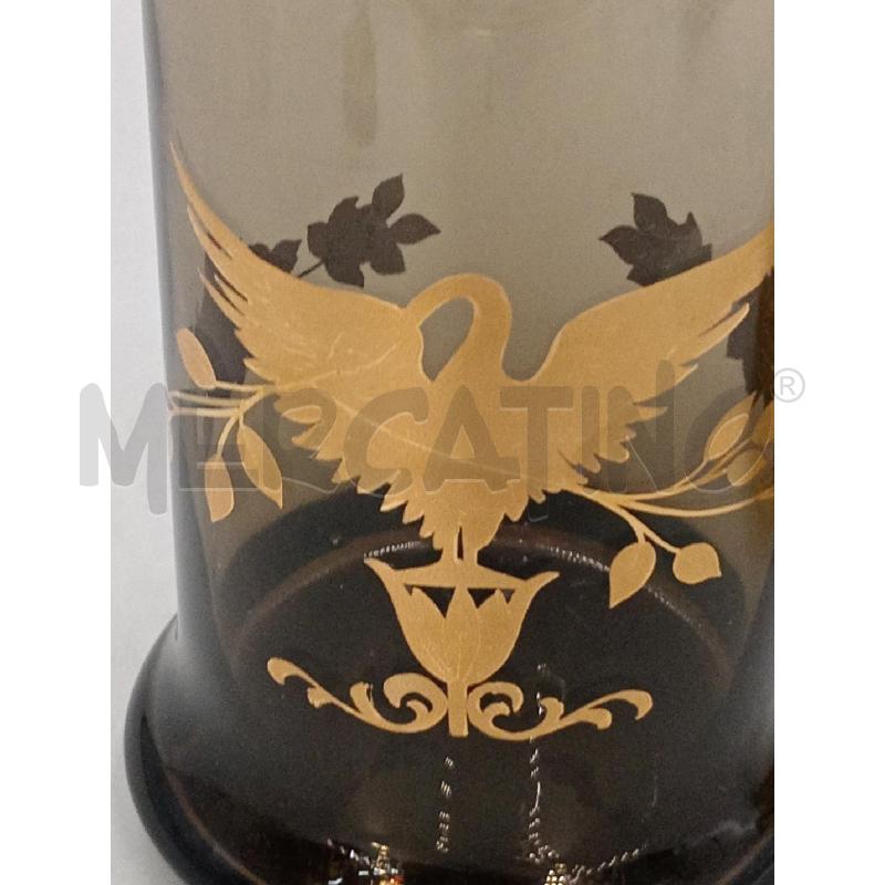 BARATTOLO VETRO CON TAPPO DECORO CIGNO | Mercatino dell'Usato Moncalieri bengasi 4