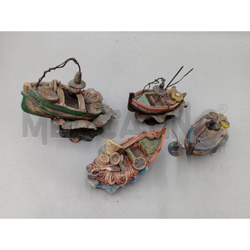 BARCHETTE DA PESCATORE CALTAGIRONE SET DI 4 | Mercatino dell'Usato Moncalieri bengasi 2