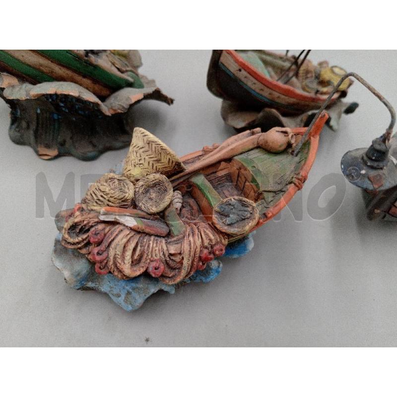 BARCHETTE DA PESCATORE CALTAGIRONE SET DI 4 | Mercatino dell'Usato Moncalieri bengasi 3