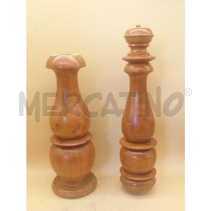 BASE LAMPADA LEGNO NOCE RADICA DIVISIBILE  | Mercatino dell'Usato Moncalieri bengasi 1