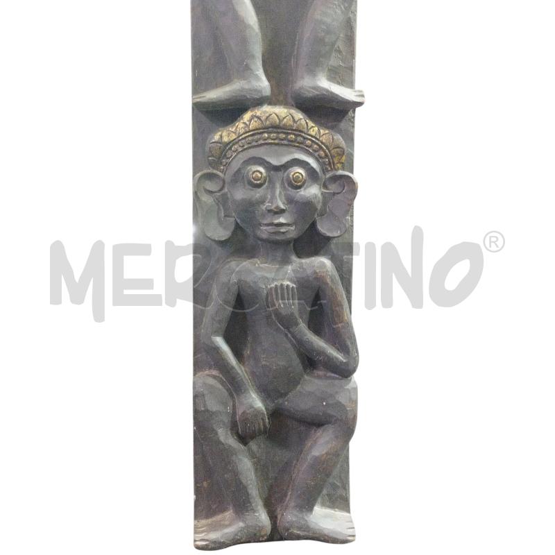 BASSORILIEVO ETNICO LEGNO SIGNORI CON IL PE... | Mercatino dell'Usato Moncalieri bengasi 3