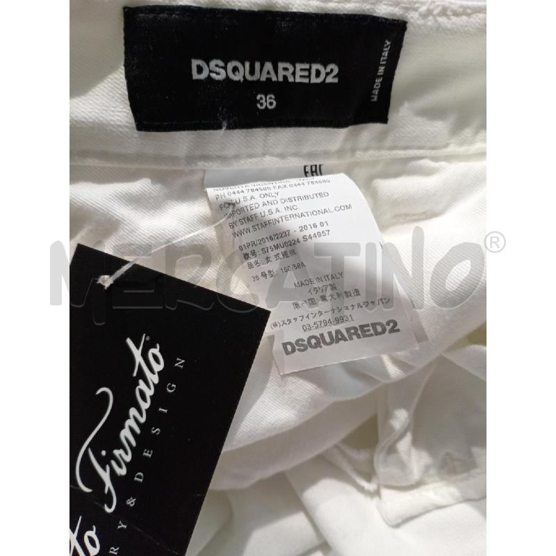 BERMUDA DONNA DSQUARED BIANCO | Mercatino dell'Usato Moncalieri bengasi 4
