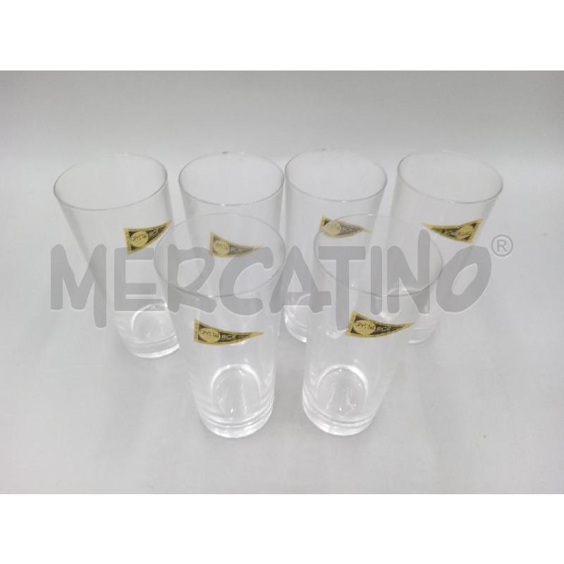 BICCHIERI PZ.6 CRISTALLO SEMPLICE RCR C/SCATOLA | Mercatino dell'Usato Moncalieri bengasi 4