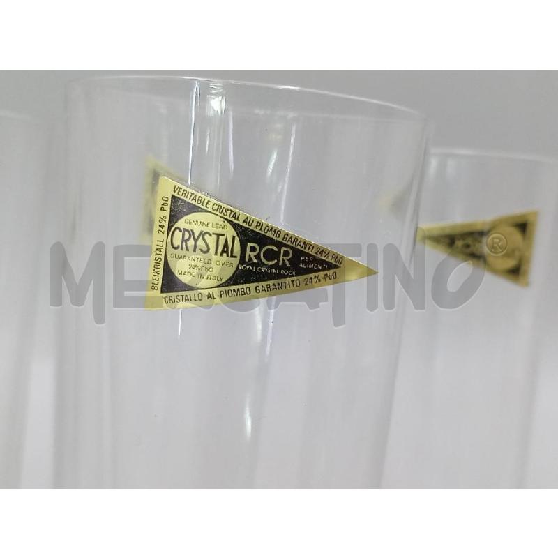 BICCHIERI PZ.6 CRISTALLO SEMPLICE RCR C/SCATOLA | Mercatino dell'Usato Moncalieri bengasi 5