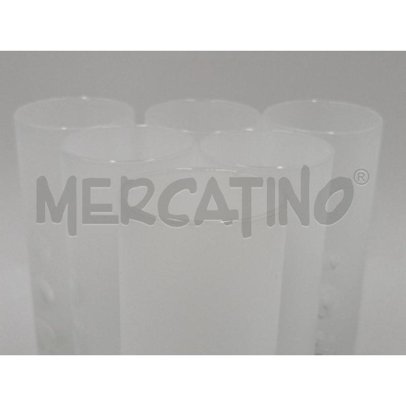 BICCHIERI PZ.6 VETRO CILINDRICO SATINATO C/PORTA GHIACCIO | Mercatino dell'Usato Moncalieri bengasi 3