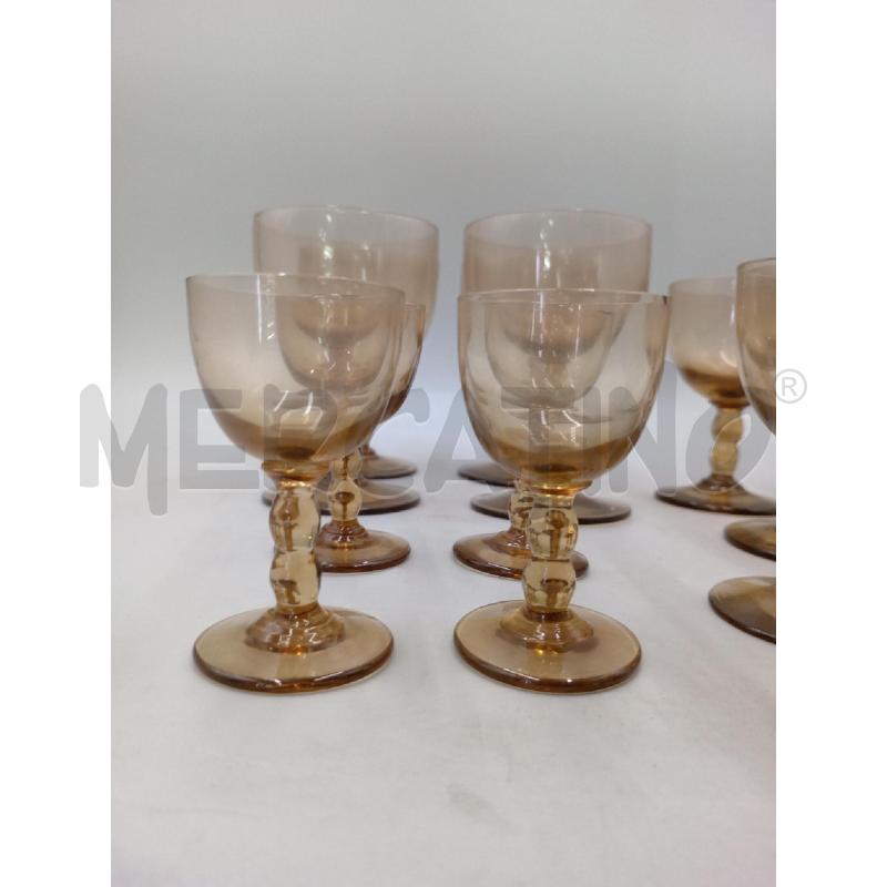 BICCHIERI PZ. 4+4+4+4 VETRO SOFFIATO VINTAGE  | Mercatino dell'Usato Moncalieri bengasi 2