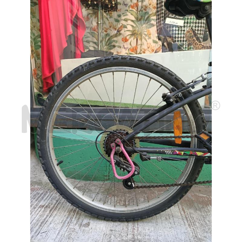 BICICLETTA DONNA/RAGAZZA DECATHLON NERA FIORI  | Mercatino dell'Usato Moncalieri bengasi 2