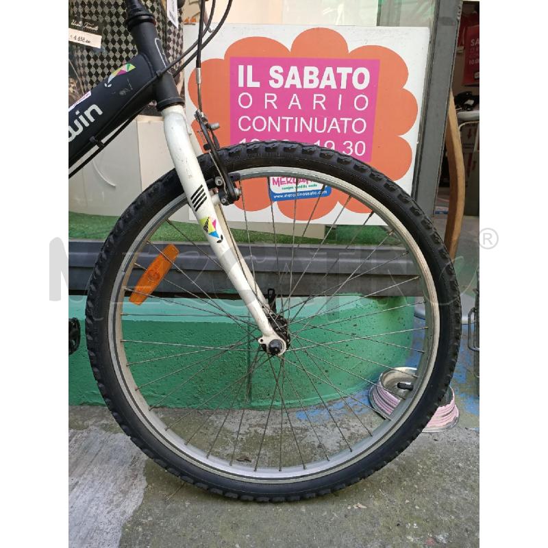 BICICLETTA DONNA/RAGAZZA DECATHLON NERA FIORI  | Mercatino dell'Usato Moncalieri bengasi 3