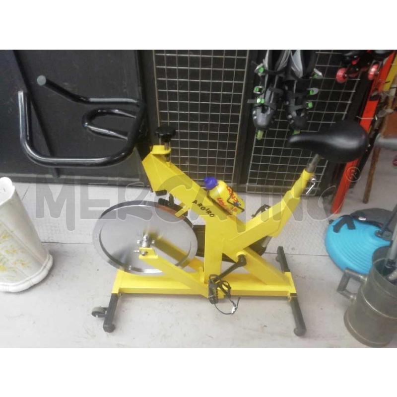 BICICLETTA SPINNING GIALLA ARGIRO  | Mercatino dell'Usato Moncalieri bengasi 1