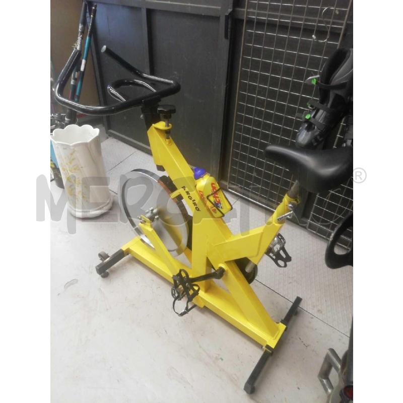 BICICLETTA SPINNING GIALLA ARGIRO  | Mercatino dell'Usato Moncalieri bengasi 5