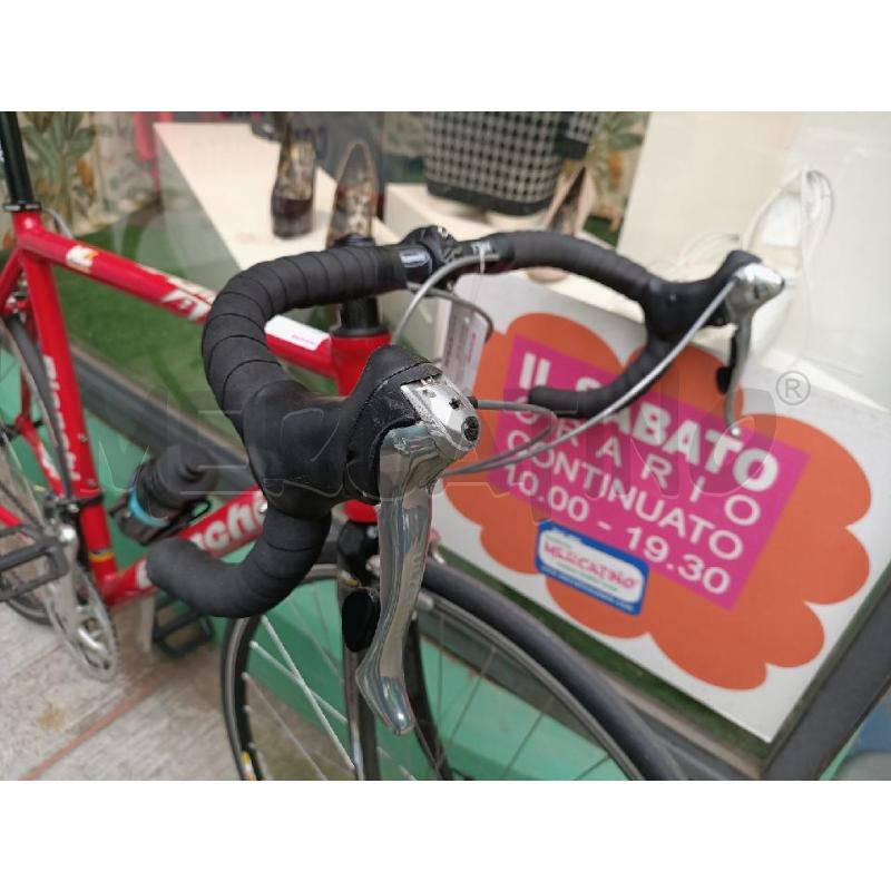 BICICLETTA UOMO CORSA BIANCHI TELAIO ROSSO | Mercatino dell'Usato Moncalieri bengasi 4