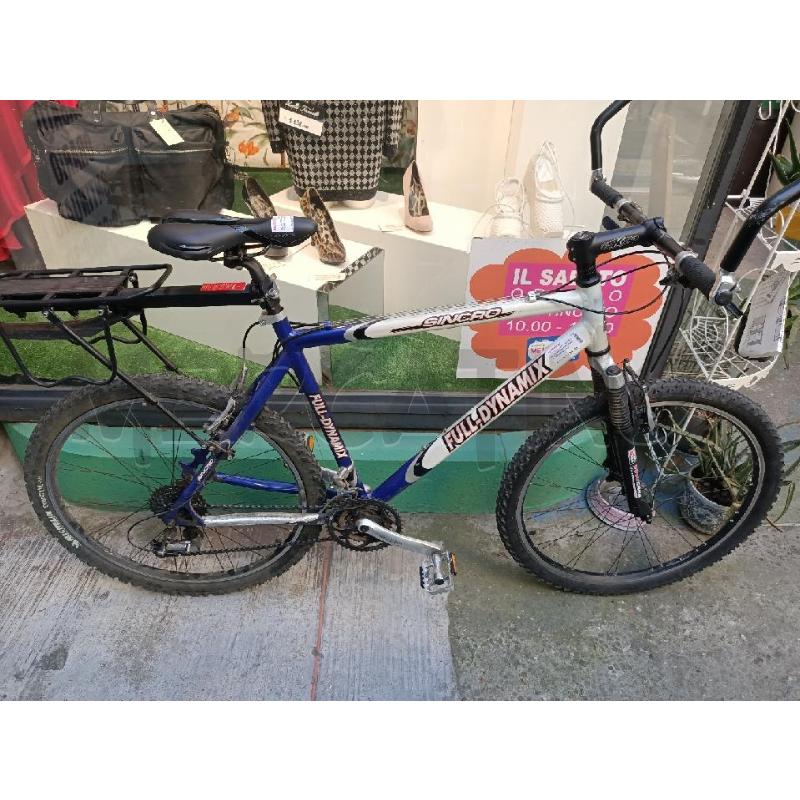 BICICLETTA UOMO SINCRO FULL DYNAMIX BICOLORE C/PORTA PACCHI | Mercatino dell'Usato Moncalieri bengasi 1