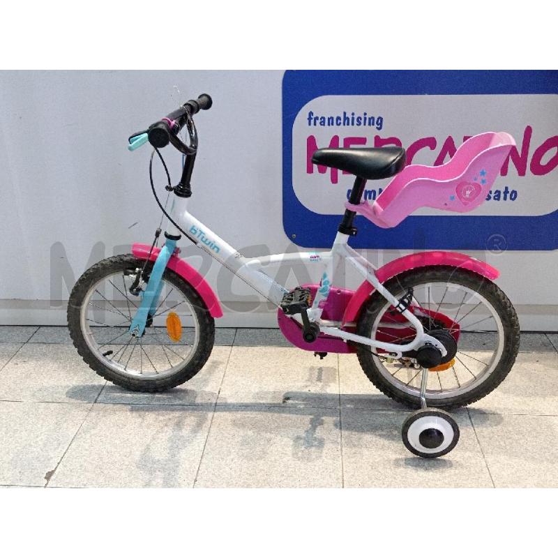 BICICLETTINA BAMBINA BTWINS C/CESTINO | Mercatino dell'Usato Moncalieri bengasi 1