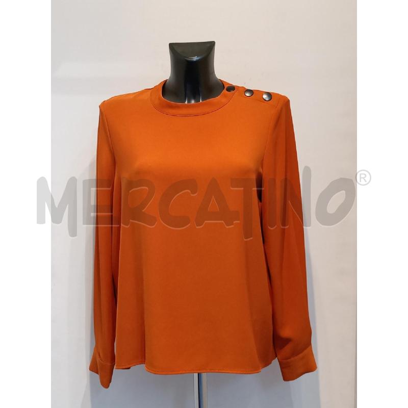 BLUSA DONNA ALVIERO MARTINI MATTONE CON BOTTONI A LATO  | Mercatino dell'Usato Moncalieri bengasi 1