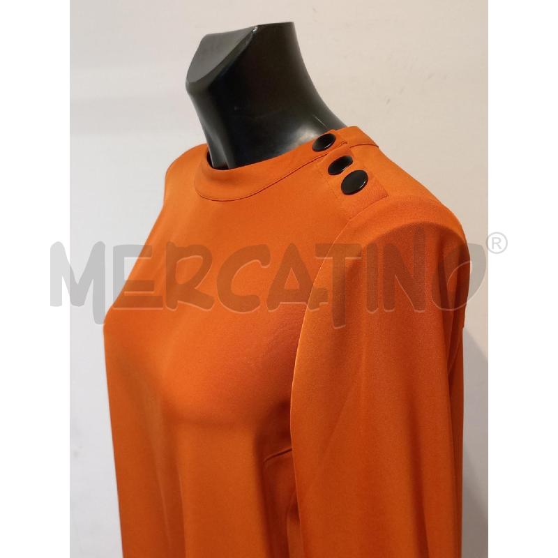BLUSA DONNA ALVIERO MARTINI MATTONE CON BOTTONI A LATO  | Mercatino dell'Usato Moncalieri bengasi 3