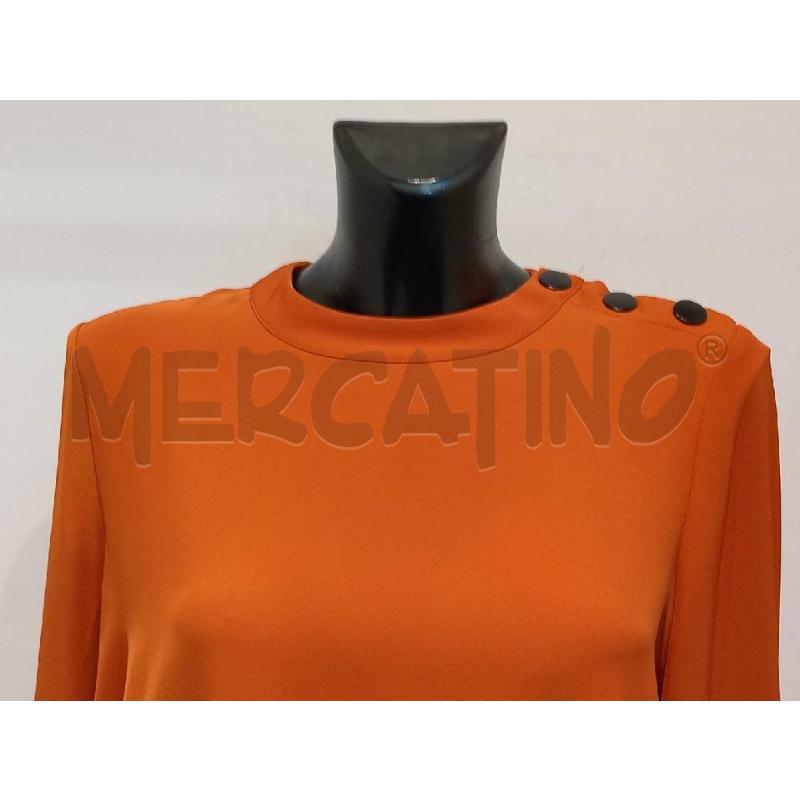 BLUSA DONNA ALVIERO MARTINI MATTONE CON BOTTONI A LATO  | Mercatino dell'Usato Moncalieri bengasi 4