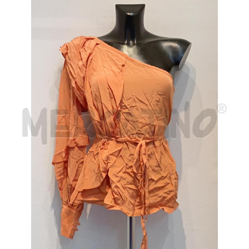 BLUSA DONNA ANNA SAMMARONE MONOSPALLA ARANCIO SETA | Mercatino dell'Usato Moncalieri bengasi 1