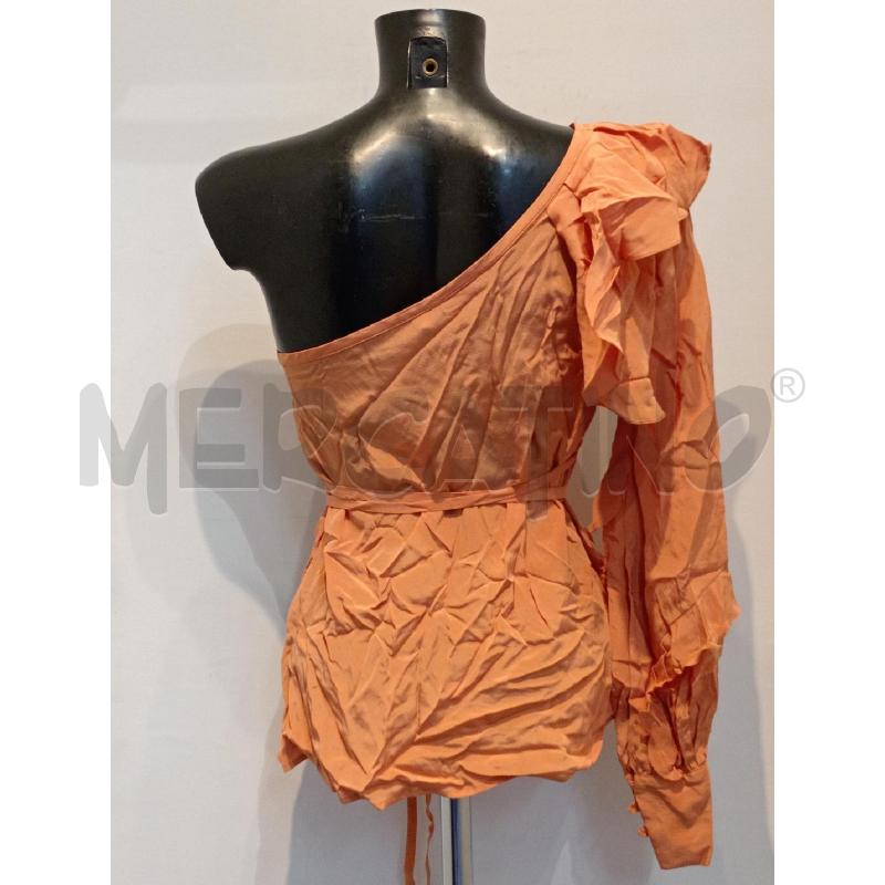 BLUSA DONNA ANNA SAMMARONE MONOSPALLA ARANCIO SETA | Mercatino dell'Usato Moncalieri bengasi 2