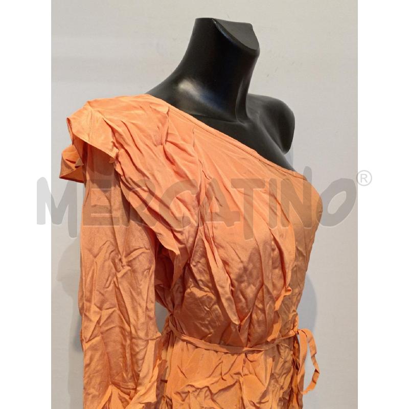 BLUSA DONNA ANNA SAMMARONE MONOSPALLA ARANCIO SETA | Mercatino dell'Usato Moncalieri bengasi 3