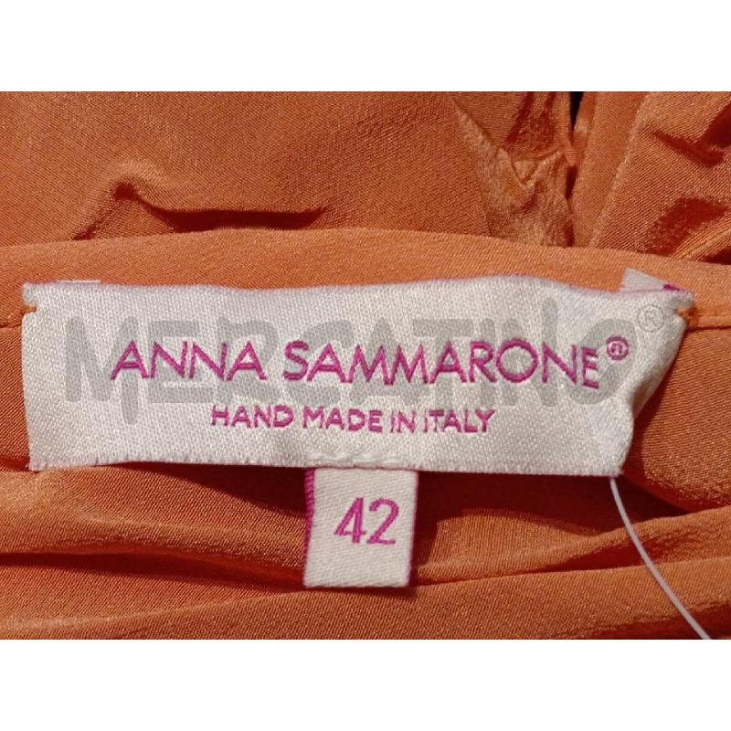 BLUSA DONNA ANNA SAMMARONE MONOSPALLA ARANCIO SETA | Mercatino dell'Usato Moncalieri bengasi 5