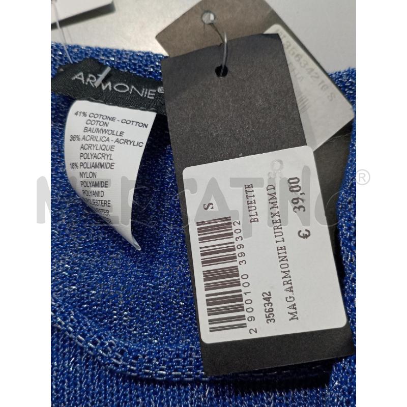 BLUSA DONNA ARMONIE BLU LUREX  | Mercatino dell'Usato Moncalieri bengasi 5