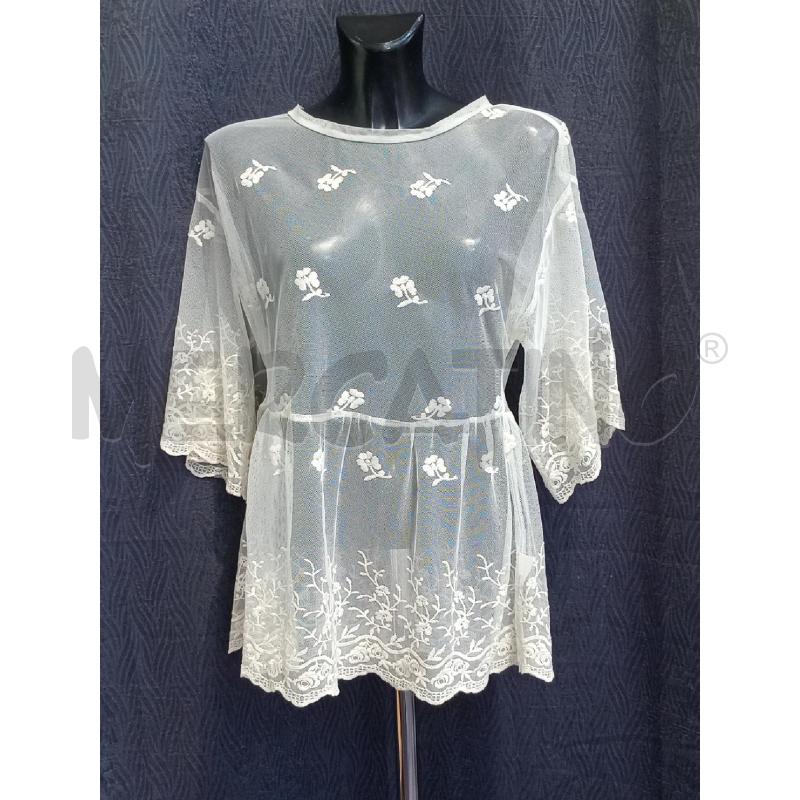 BLUSA DONNA AR 12 BIANCA PIZZO | Mercatino dell'Usato Moncalieri bengasi 1