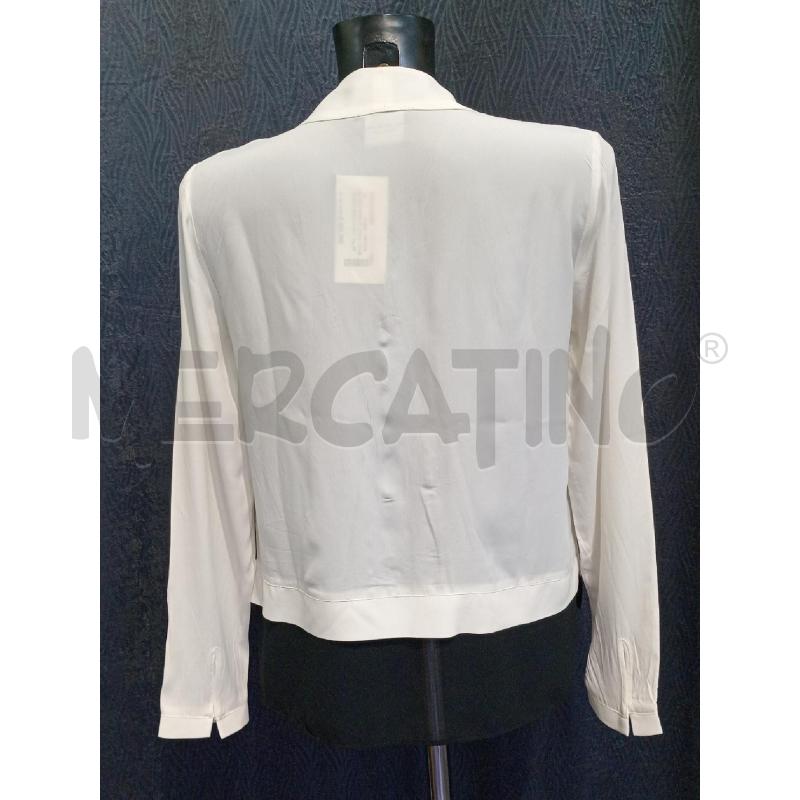 BLUSA DONNA ATOS LOMBARDINI BIANCA BORDO NERO | Mercatino dell'Usato Moncalieri bengasi 2