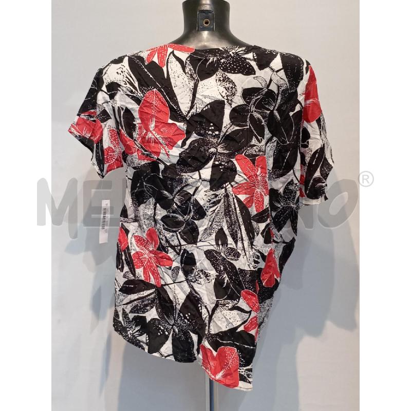 BLUSA DONNA CARLA G FIORATA ROSSO NERO | Mercatino dell'Usato Moncalieri bengasi 2